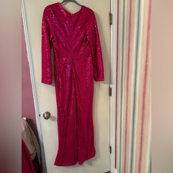 Fashion Brand Company Dresses & Skirts - Fashion Brand Company Radiant Pink Sequin Long Sleeve Dress